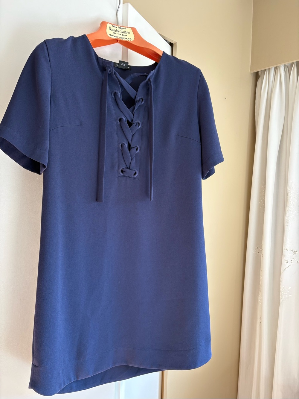Club Monacu Navy Lace-Up dress